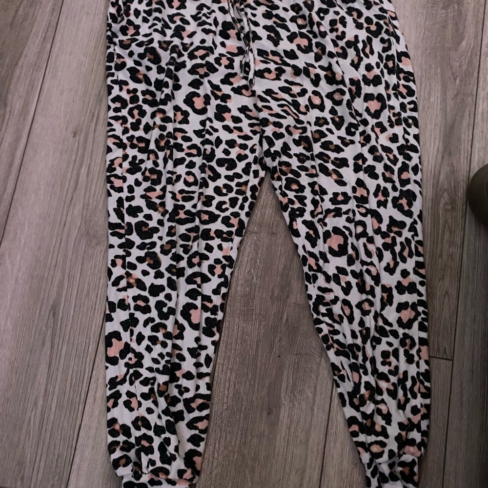 cheetah print joggers